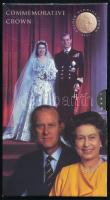 Nagy-Britannia 1997. 5Ł Cu-Ni "II. Erzsébet és Fülöp herceg - Aranylakodalom" karton díszt...