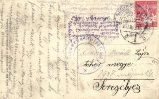 Budapest IV. Újpest, Árpád út, villamos, gyógyszertár, cukrászda, cipő üzlet + K.u.K. Reservespital ...