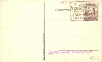 Budapest II. Pasaréti lövészárok, bejárat, pénztár + II. Bélyeggyűjtők hete Budapest Kiállítás 1923