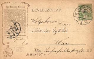 Budapest, Lánchíd, gőzhajó, címer, művészlap. (EB)