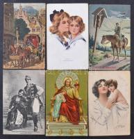 82 db RÉGI motívumlap többsége szép állapotban / 82 pre-1945 motive postcards in mostly good quality