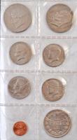 98db-os vegyes magyar és külföldi érme tétel, közte 2db ezüst, néhány Euro, 1db római és 1db orosz h...