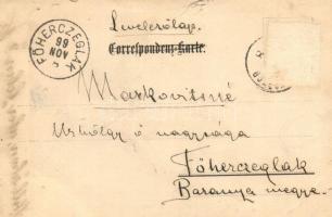 1899 Főherceglak, Knezevo; cigányok csoportképe, folklór / gypsy folklore. photo (b)