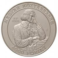 2000. 3000Ft Ag 125 éves a Zeneakadémia T:BU / Hungary 2000. 3000 Forint Ag 125th Anniversary of the Liszt Academy C:BU Adamo EM168
