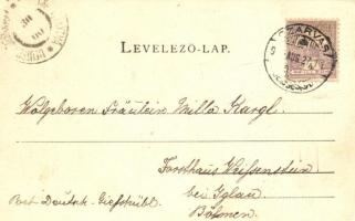 1900 Szarvas, Posta épület. Véver Oszkár kiadása (EK)