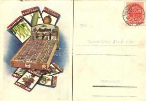 Mauthner Ödön Cs. és kir. udvari magkereskedő reklámlapja / Edmund Mauthner Hungarian seed merchant advertisement card (EK)