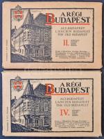 Budapest. A Régi Budapest II. és IV. sorozat egyenként 12-12 lappal saját tokjában. Műemlékek Ország...