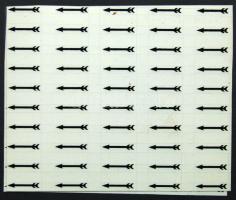 Fekete, öntapadós nyíl, 100db