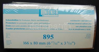 Víztiszta bankjegytok 166x80mm (100db/cs), használatlan!
