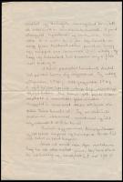 1938 Balatonzamárdi, Kézzel írt levél érdekes részletekkel a fürdőéletről, árakról, megjegyezve, hog...