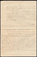 1938 Balatonzamárdi, Kézzel írt levél érdekes részletekkel a fürdőéletről, árakról, megjegyezve, hog...