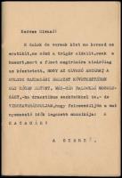 cca 1930-1940 "Fekete Könyv" - 64 erotikus trágár gépelt vers füzetbe kötve, jó állapotban