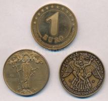 1996. 3db klf emlékérem Honfoglalás témában, közte Lebó Ferenc (1960-) 1996. "A Honfoglalás eml...