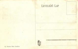 Újpalota, Palota; Paplak, utcakép, iskola. Ifj. Brüche Péter kiadása / rectory, street, school (fl)