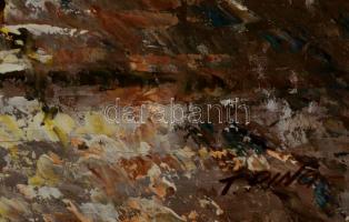 Ping jelzéssel: Hongkongi utca. Olaj, vászon, keretben, 60×46 cm