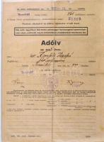 cca 1900-1940 52 darabos okmánybélyeges okmány gyűjtemény gyűrűs berakóban