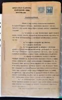 1914-1916 Vasúttal kapcsolatos okmányok, iratok gyűjteménye. Sok építési beruházás költségvetés, szá...