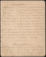 cca 1930-1940 2 db kézzel írt receptfüzet, ételek és sütemények