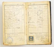 1911 Máramarosszigeti jogakadémia leckekönyve izraelita személy részére sok aláírással
