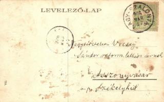 Nagyszalonta, Salonta; Csonkatorony, Református templom, Badar Lajos és Grósz üzlete / tower, church...