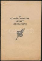 1932 Bp., A Gömbös Kormány nemzeti munkaterve, programfüzet, 32p