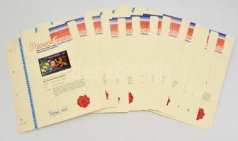 Speciális kiadások. Látványos telefonkártya gyűjtemény 12 db különböző  használatlan telefonkártya e...