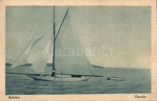Balatoni vitorlák 10 db régi lap