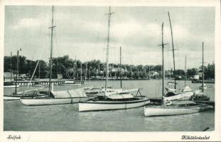 Balatoni vitorlák 10 db régi lap