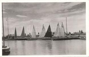 Balatoni vitorlák 10 db régi lap