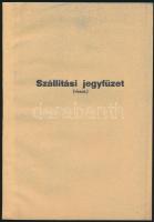 1938 Bp., XXXIV. Nemzetközi Eucharisztikus Kongresszus Elők. Főbizottsága Közp. Vendéggondozó Hivatalának szállítási jegyfüzete, használatlan