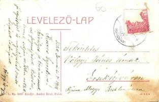 Fülek, Filakovo; Vasútállomás, vasutasok. W. L. Bp. 5959. Kiadja Andor Ernő / railway station, railw...