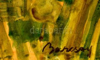 Barcsay jelzéssel: Dombos táj. Akvarell, papír, 25×35 cm