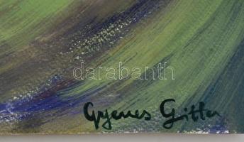 Gyenes jelzéssel: Ülő asszony.Tempera, papír, 46×68 cm