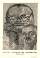 12 db RÉGI használatlan magyar politikusokról készült gúnyrajz kiváló minőségben. Gatto Nero szignóv...