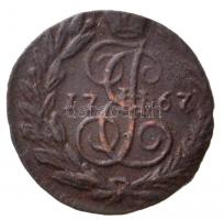 Orosz Birodalom 1767EM Polushka (1/4k) Cu "II. Katalin" T:2,-3 patina
Russian Empire 1767...