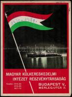 1930 Bp., A Magyar Külkereskedelmi Intézet Részvénytársaság kinyitható reklámja