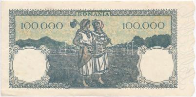 Románia 1947. 100.000L T:I- sarokhajtások
Romania 1947. 100.000 Lei C:AU corner folds
