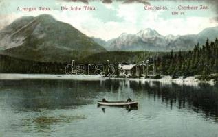 Tátra, Csorba tó. Divald Károly / Csorber-See / Strbské Pleso / lake (EK)
