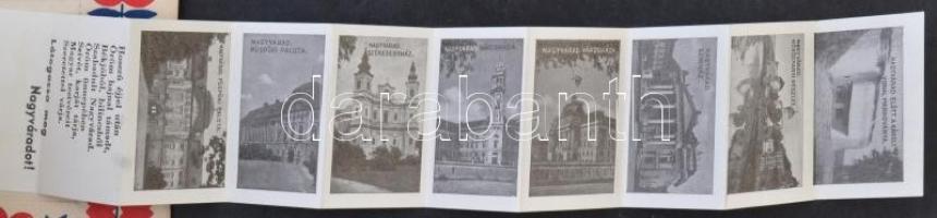 Nagyvárad, Oradea; Üdvözlet a visszatért Erdélyből! népviseletes leporellólap / Transylvanian folklo...