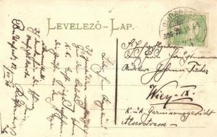 Budapest VIII. Nemzeti Színház. Montázslap / montage postcard