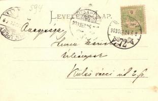 Budapest VI. Gyár utca. Montázslap / montage postcard