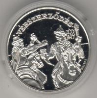 Ungarn, moderne Gedenkmünze, Silber "Vérszerződés", 31,1 gr (0,925), Erh.:pp in Etui/dobozban