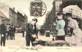 Budapest VII. Kerepesi út, Lakos Lajos gyárraktára. Montázslap agárral / montage postcard, TCV card (EK)