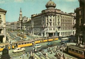 10 db MODERN magyar képeslap villamosokkal / 10 modern Hungarian postcards with trams