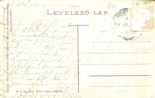 Nagyszentmiklós, Sannicolau Mare; Templom utca, szekér. W. L. Bp. 6706. Kiadja Wiener Náthán / Churc...