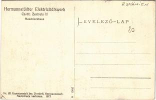 Cód, Czodt, Szád, Sadu; Hermannstädter Elektrizitätswerk Zentrale II. Maschinenhaus. Kunstanstalt Jo...