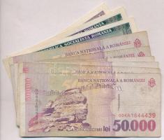 Románia 1966. 10L + 50L (2x) + 2000. 50.000L (7x) T:III
Romania 1966. 10 Lei + 50 Lei (2x) + 2000. ...