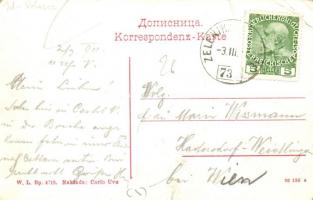 Herceg Novi, Castelnuovo; quay, street view, houses. W. L. Bp. 4715. Carlo Uva (EB)