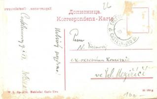 Herceg Novi, Castelnuovo; quay, street view, houses. W. L. Bp. 4719. Carlo Uva (szakadás / tear)