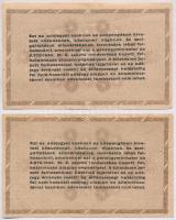 1946. 10.000AP (2x) eltérő színű sorszám, illesztőkeret T:III szakadás